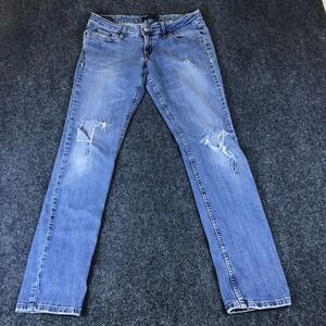 Levi's 524 Too Super Low Jeans Womens 30x30 Blue Denim Double Stitch 5-Pockets